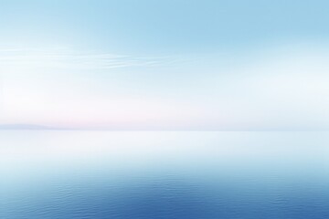 Obraz premium Tranquil ocean horizon at dawn with soft pastel colors, embodying peace and serenity.