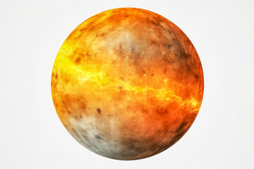 planet illustration on white background