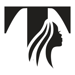 woman, capital letter t