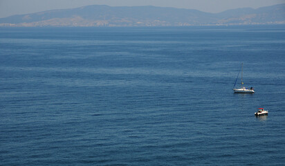 Obraz premium A view from Turkey's holiday town Trilye