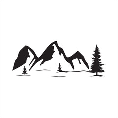 Mountain SVG Vector, vector, illustration, hill, silhouette, mountain vector, mountain clip art, mountains svg