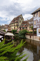 Old town of Colmar in France in summer