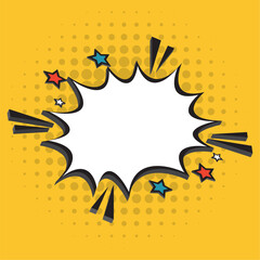 Empty comic bubble chat Vector