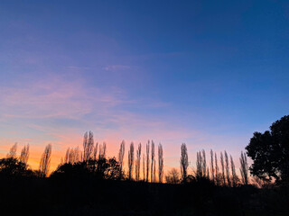 puesta de sol en castilla