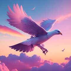 Fototapeta premium Beautiful bird in nature ai generated