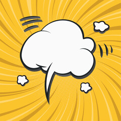 Empty comic bubble chat Vector