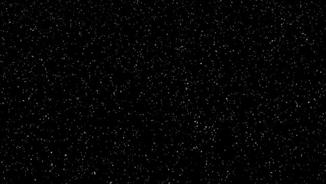 Thick snow falling heavy thoughout the frame, large-sized flakes falling, video is over green screen and over black 4k 24p	