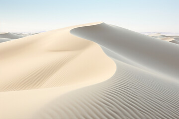 Fototapeta na wymiar Unusual natural landscapes in White Sands Dunes, Sandy patterns, sand dunes in the desert, white sand dunes