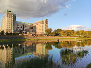 Naklejka premium Autumn perspective