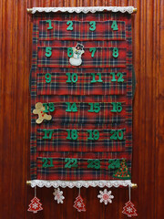 Advent calendar close up