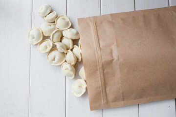 dumplings spilled out of the package