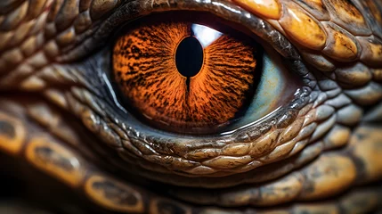 Foto op Canvas reptile eye, reptile close up eye, eyes, close up, reptiles, animal eyes © MrJeans