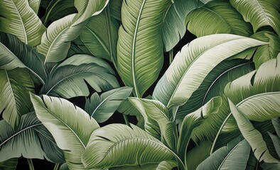 exotic tropical leaf wallpaper,