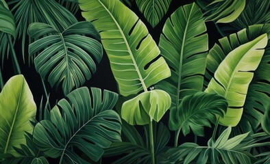 exotic tropical leaf wallpaper,