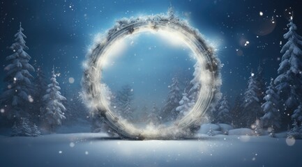 Naklejka premium frame christmas frame decoration background