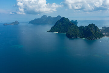 Aerial View of Bacuit Bay