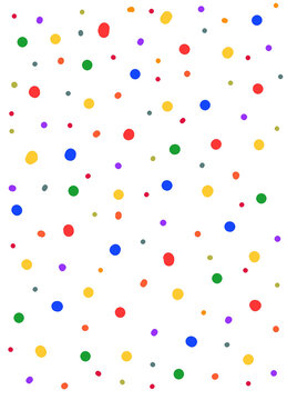 Colored dots pattern. Multicolored dotes pattern illustration