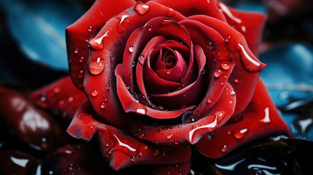 Petals Red Rose Fly Far Into, Background Image, Desktop Wallpaper Backgrounds, HD