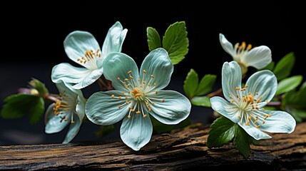 Fototapeta na wymiar Jasmine Flowers On Wood Background Beautiful, Background Image, Desktop Wallpaper Backgrounds, HD