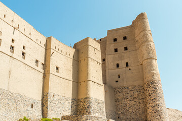 Bahla Fort at the foot of the Djebel Akhdar in Sultanate of Oman.