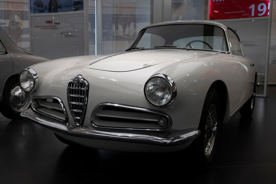 Arese, Italy - jul 1 2022 : 1954 Alfa Romeo 1900 Super Sprint in the Alfa Romeo Museum (Museo Storico Alfa Romeo)