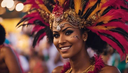  portrait of a woman dancer at rio carnival © abu