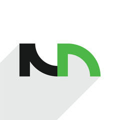 LETTER NA ICON LOGO TEMPLATE VECTOR
