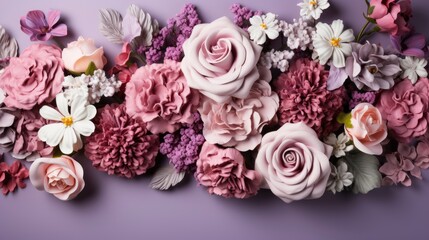 Obraz na płótnie Canvas Flowers Decoration Tag Copy Space, Background Image, Desktop Wallpaper Backgrounds, HD