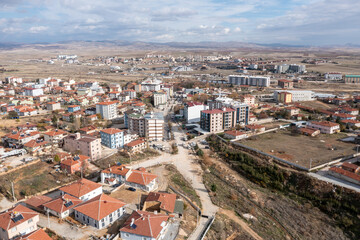 Gazlıgöl is a spa region famous for its hot, healing and mineral waters. Aerial Drone shooting, Afyonkarahisar (Afyon) - TURKEY