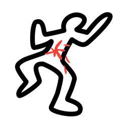 body outline crime scene icon