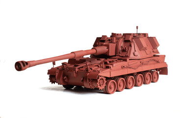 Scale model of old vehicle