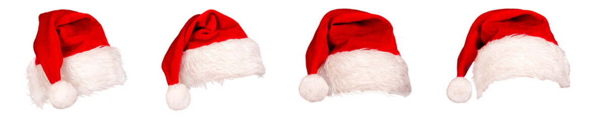 산타모자, 크리스마스모자 santa hat, isolated PNG	