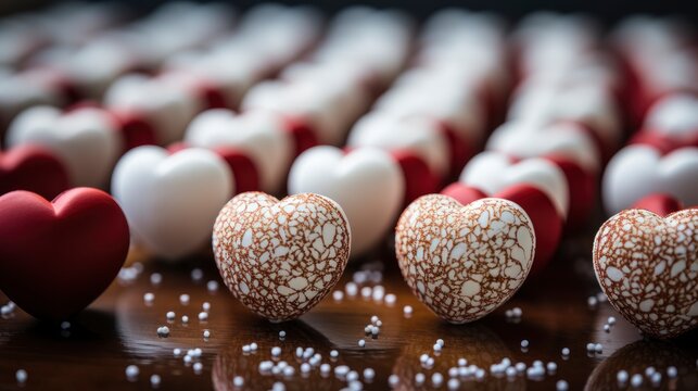 Chocolate Dipped Heart Shaped Cookies Coconut, Background Image, Desktop Wallpaper Backgrounds, HD