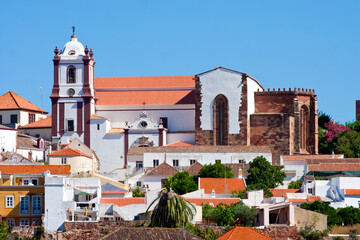 View to the town of Silves, Portugal.