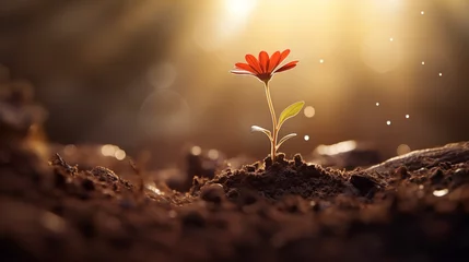 Fototapete Hope is the seed that we plant today, knowing that it will one day grow into a beautiful flower © alhaitham