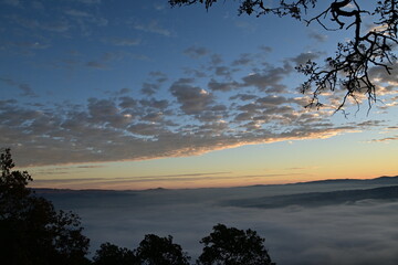 sunrise in the mountains