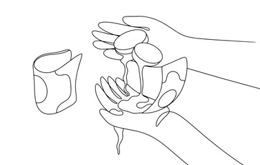  Palms. Money. One line