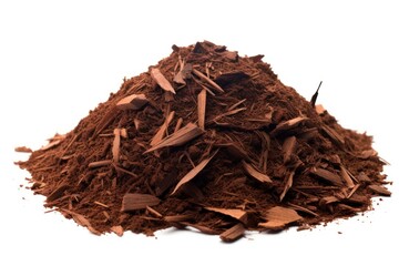 A single mulch isolated on white background
