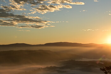 Obraz premium sunrise over the mountains