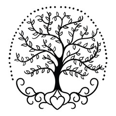 Tree of Life , Yggdrasil vector	
