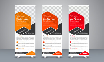 Professional Business Roll Up Banner design template