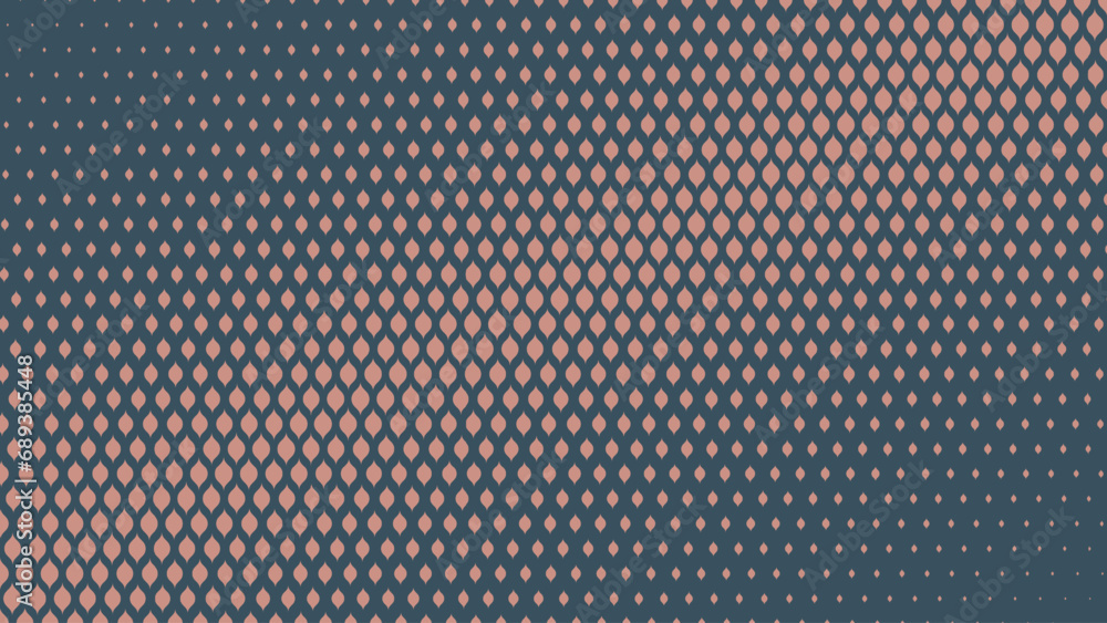 Poster boho style modern half tone pattern vector tilted aesthetic abstract background. halftone gypsy scal