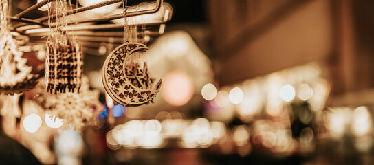 Enchanted Evenings at the Holiday Market: Handcrafted Ornaments Dangle, Casting Magic in the Winter...