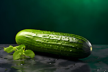 product photo of a cucumber, fresh vegetable