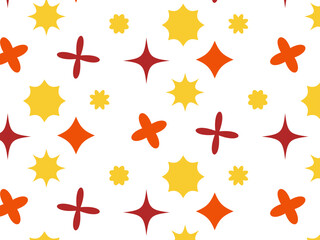 Abstract retro design elements, set of modern hipster figures 80s 90s style. Vector illustration. stars and stripes