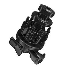 Metal abstract shape, 3d render