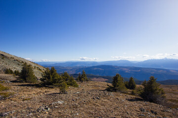 Panorama seen from the top of Raft Mountain in Canada