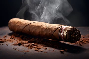 Keuken spatwand met foto premium cigar, cigar company, tobacco, cigarillo, smoking, product photo © MrJeans