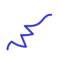 Colourful Lines scribble doodle vector 