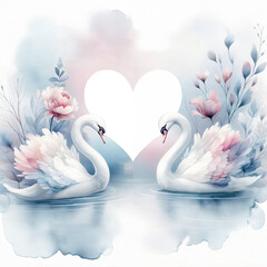 A romantic Valentine's Day SNS post backdrop